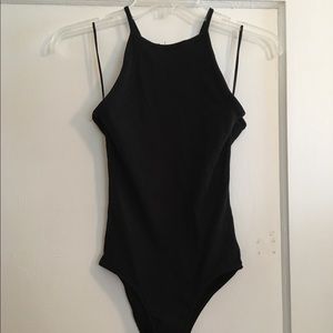 Black tank bodysuit